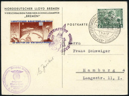 Thale/ (Harz)/ Hexentanzplatz.. 1934 (28.1.) HWSt Auf EF 6 Pf. Wagner (Mi.502 EF) + Gez. Raketenmarke: 1/2 RM "1. DEUT-S - Autres & Non Classés