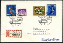 2 HAMBURG 36/ U.S.MOND-/ PROGRAMM 1964 (8.9.) SSt = NASA-Lunar-Raumschiff + Sonder-RZ: 2 Hamburg 36/b/ S O N D E R  P O  - United States