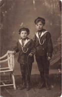 ENFANTS - Deux Enfants En Habits De Marins - Carte Postale Ancienne - Ritratti