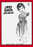 CPM Angleterre Royaume Uni Lady Diana Spencer Royauté Royalty Jihel Tirage Limité Numéroté Signé En 100 Exemplaires - Other & Unclassified