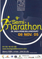 CPM - ATHLETISME - 9EME SEMI MARATHON DE BOULOGNE BILLANCOURT 2005 - Athlétisme