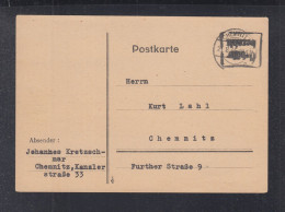 PK Gebühr Bezahlt Chemnitz 1945 - Lettres & Documents