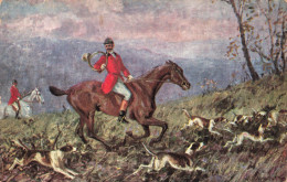 ARTS - Tableaux Et Peintures - Un Chasseur Avec Ses Nombreux Chiens De Chasse - Carte Postale Ancienne - Pittura & Quadri