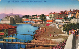 FRANCE - Toulon - Le Mourillon - Fort Saint Louis - RM - Colorisé - Carte Postale Ancienne - Toulon