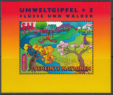 UNO WIEN  Block 8, Postfrisch **, Umweltgipfel, 1997 - Blokken & Velletjes