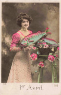 FÊTES - VŒUX - Premier Avril - Colorisé - Carte Postale Ancienne - 1er Avril - Poisson D'avril