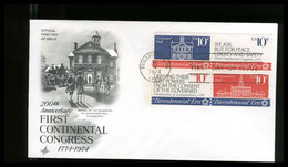 USA - FDC 1974 - FIRST CONTINENTAL CONGRESS - 1971-1980