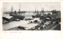 EGYPTE - Alexandrie - Quai - Carte Postale Ancienne - Alexandrie