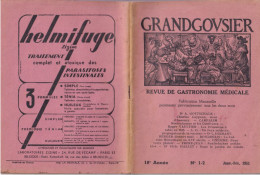 GRANDGOUSIER - REVUE DE GASTRONOMIE MEDICALE - 18e Année N° 1-2 Janv.-Fév. 1951 Dessins De J. Hémard - Humor