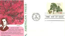 USA - FDC 1978 -  HOT SPRINGS NATIONAL PARK - AMERICAN TREES - 1971-1980