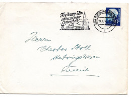 69815 - Bund - 1958 - 40Pfg Heuss II EF A Bf FREIBURG - ... -> Schweiz - Cartas & Documentos