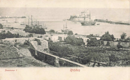 GRECE - Rhodes - Panorama - Le Port - Carte Postale Ancienne - Grecia