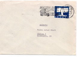 69816 - Bund - 1958 - 40Pfg CEPT '57 EF A Bf TEGERNSEE - ... -> Schweiz - Covers & Documents