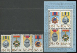 South Africa:Unused Block Stamps Serie Orders, 1984, MNH - Ongebruikt