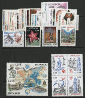 MONACO ANNEE COMPLETE 2003 COTE 116 € Neufs ** (MNH) N° 2382 à 2417 Soit 36 Timbres (voir Description) - Volledige Jaargang