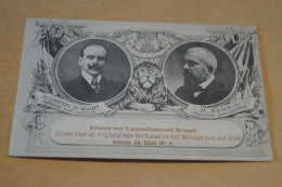 Superbe Ancienne Carte ,RARE , Les élections à Brussel - Andere & Zonder Classificatie