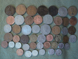 ANGLETERRE. LOT DE 48 PIECES DE MONNAIE DIFFERENTES. 1877 / 2001 - Vrac - Monnaies