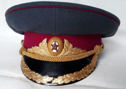 CASQUETTE OFFICIER INFANTERIE URSS GUERRE FROIDE STALINE ARMEE ROUGE - Hoeden