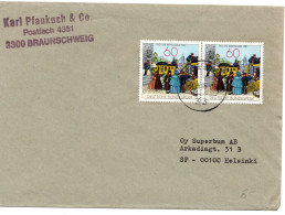 69836 - Bund - 1985 - 2@60Pfg Tag Der Briefmarke 1981 A Bf BRAUNSCHWEIG -> Finnland - Giornata Del Francobollo