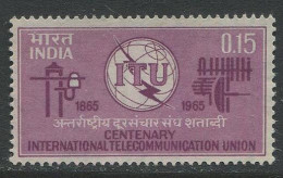 India:Unused Stamp Centenary International Telecommunication Union, 1965, MNH - Nuovi