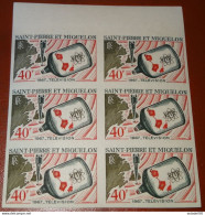 ST PIERRE MIQUELON, ND Bloc De 6, 1967 Inauguration Of Television Service,  Neuf Sans Charniere MNH**...... .. CL1-12-9c - Other & Unclassified