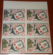 ST PIERRE MIQUELON, ND Bloc De 6, 1967 Inauguration Of Television Service,  Neuf Sans Charniere MNH**...... .. CL1-12-9c - Andere & Zonder Classificatie