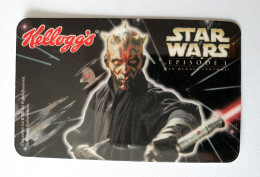 CARTE TELEPHONIQUE Publicitaire KELLOG'S STAR WARS DARK MAUL 1999 - Disney