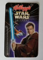 CARTE TELEPHONIQUE Publicitaire KELLOG'S STAR WARS OBIWAN KENOBI 1999 - Disney