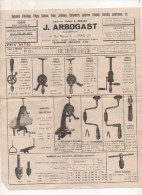 Fiche Technique  -  Porte Forêts - Perceuses - Vilbrequin - Mandrins - Meules à Main - Tourets -  1929 - - Materiale E Accessori