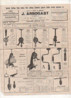 Fiche Technique  -  Porte Forêts - Perceuses - Vilbrequin - Mandrins - Meules à Main - Tourets -  1929 - - Material Und Zubehör