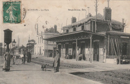 France Carte Postale Achères La Gare - Acheres