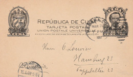 Cuba Entier Postal Pour L'Allemagne 1907 - Briefe U. Dokumente