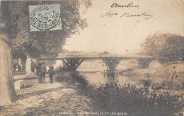 17-SAINTES- CARTE-PHOTO- LA PASSERELLE ET LES QUAIS - Saintes