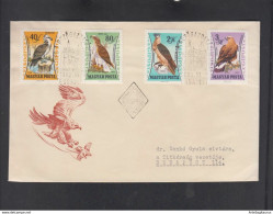 HUNGARY, FDC, FALCONS (008) - Aigles & Rapaces Diurnes