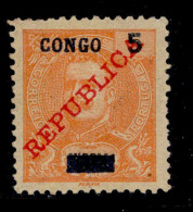 ! ! Congo - 1910 D. Carlos 5 R - Af. 56 - MH - Congo Portoghese