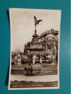 Cartolina Eros Statue. Piccadilly Circus - London. Viaggiata 1953 - Piccadilly Circus