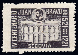 Segovia - Viñetas - * S/Cat. - 1921 "IV Centenario Juan Bravo 1521-1921" - Errors & Oddities