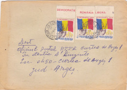 ROMANIAN 1989 REVOLUTION, STAMPS ON COVER, 1992, ROMANIA - Lettres & Documents