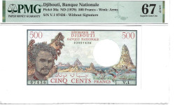 Djibouti 500 Francs 1979 P36a Graded 67 EPQ SuperGem Uncirculated By PMG - Gibuti
