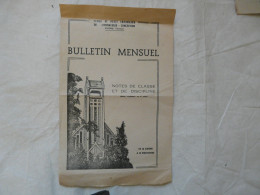 VIEUX PAPIERS - BULLETIN MENSUEL De JAMES Robert : Ecole Et Petit Séminaire De L'Immaculée - Conception - FLERS 1948 - Diplômes & Bulletins Scolaires