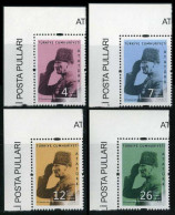 Türkiye 2021 Mi 4677-4680 MNH Mustafa Kemal ATATÜRK, First President Of Republic | Definitive Postage Stamps - Unused Stamps