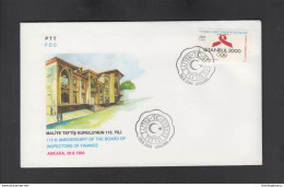 TURKEY, SPECIAL COVER, 15 YEARS BOARD OF INSPECTORS OF FINANCE (008) - Autres & Non Classés