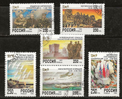 Russie 1995 N° Y&T :  6111 à 6116 Obl. - Used Stamps