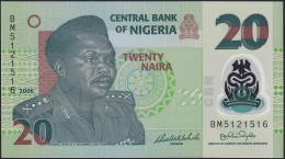 NIGERIA - 20 Naira 2006 {# 7-digit Serial} UNC P.34 A(2) - Nigeria