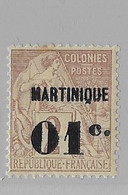 Martinique - YT N° 7 ** - Neuf Sans Charnière - 1888 / 1891 - Unused Stamps