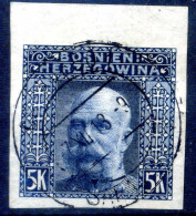 1910 AUSTRIA Levante Bosnia-Erzegovina Posta Militare N.44 USATO Non Dentellato Imperf. - Oostenrijkse Levant