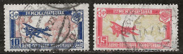 Russie 1927 N° Y&T :  PA 18 Et 19 Obl. - Usati