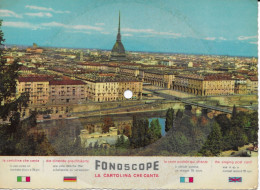 TURIN TORINO Carte-disque 78 Tours Fonoscope 21x15 Cms - Altri Oggetti