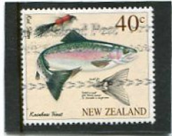 NEW ZEALAND - 1997   40c  FLY FISHING  FINE  USED - Used Stamps