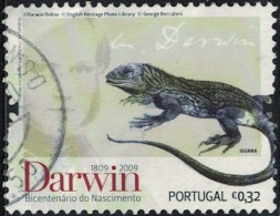 Portugal 2009 Oblitéré Used Darwin Iguane Galapagos Amblyrhynchus Cristatus Y&T PT 3364 SU - Gebruikt